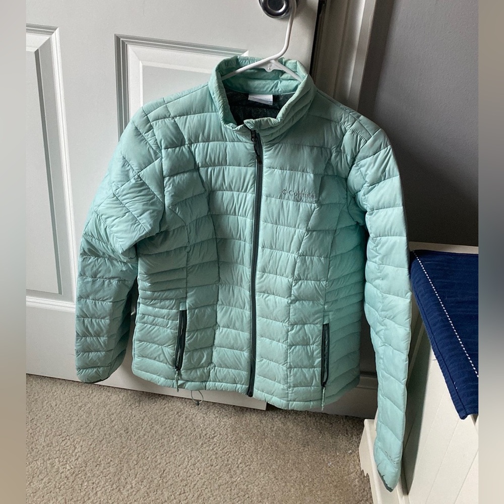 Columbia mint green puffer jacket - Picture 1 of 3